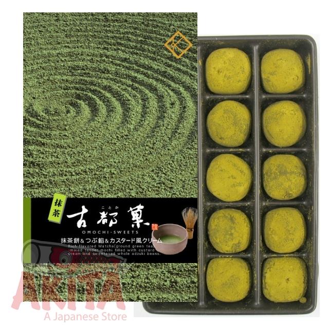 Mochi trà xanh nhân kem, đậu đỏ