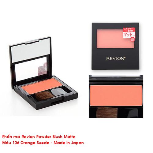 Phấn má Revlon Powder Blush Matte (màu 106 Orange Suede)