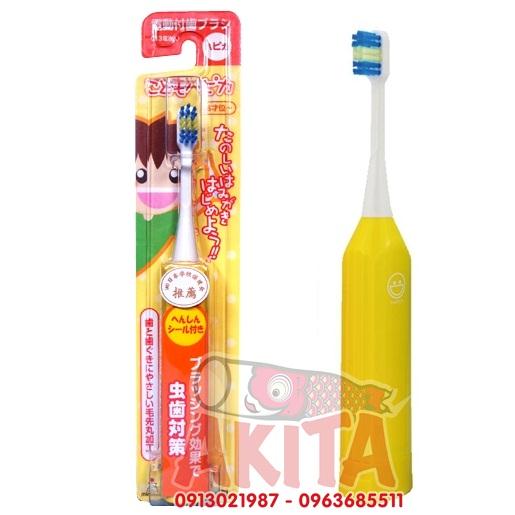 Bàn chải pin HAPIKA cho bé 3T+ (vàng)