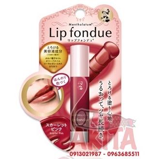 Son dưỡng Rohto Lip Fondue-Scarlett Pink