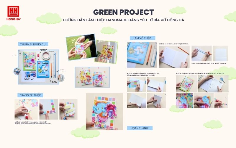 GREEN PROJECT – TÁI CHẾ VỞ CŨ