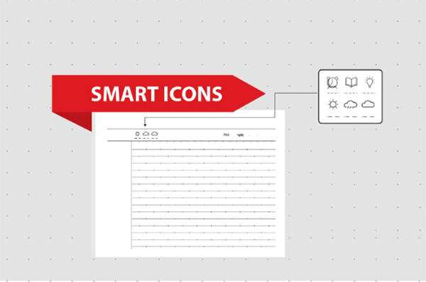 Thiêt kế các biểu tượng thông minh trong ruột vở