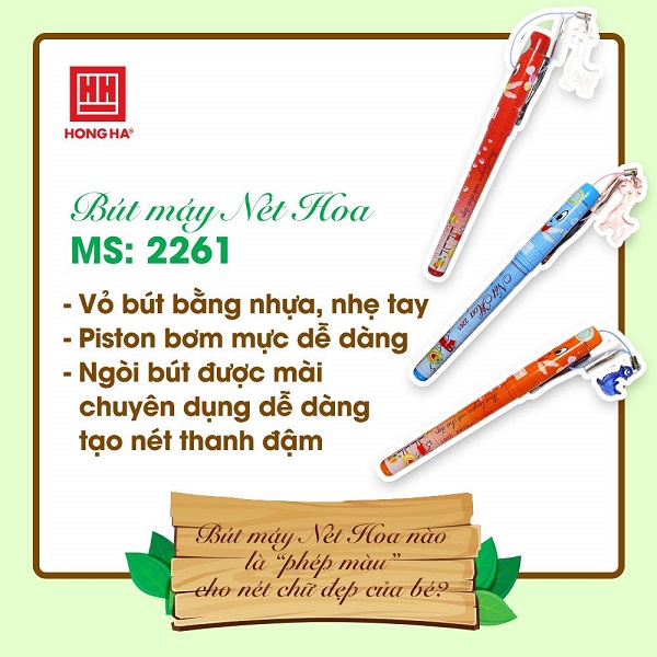 Bút Hồng Hà 2261 có thiết kế độc đáo