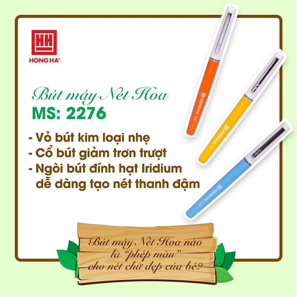 Bút Hồng Hà nào viết đẹp? Gợi ý 9 cây bút máy Hồng Hà KHÔNG THỂ BỎ QUA