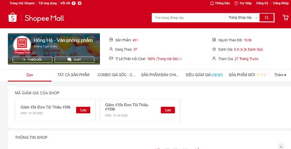 Hồng Hà mở cửa hàng online trên nhiều sàn thương mại điện tử