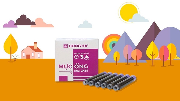 Lựa chọn mực ống cho bút máy thay mực tiện lợi