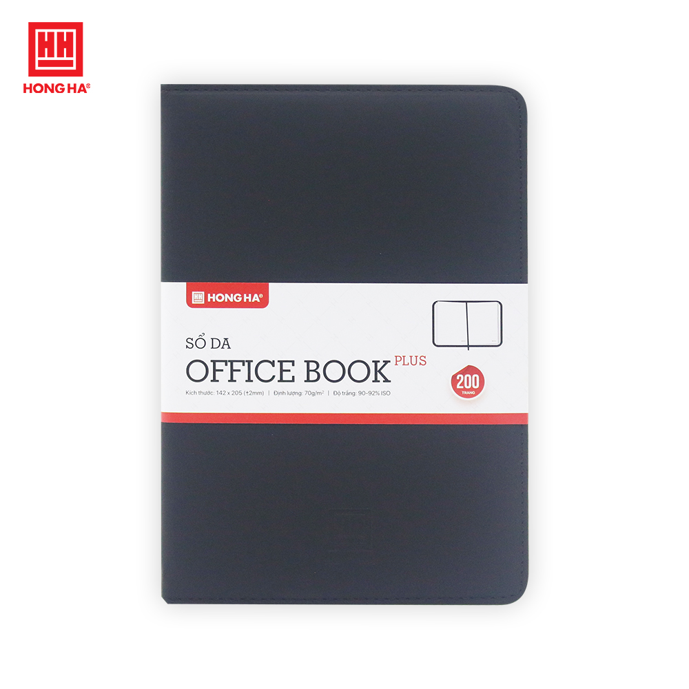 Sổ da A5 Hồng Hà Office book Plus 200 trang - 4633