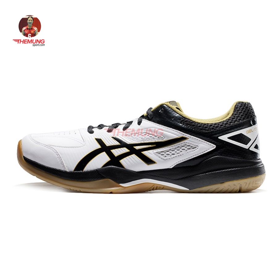 Giày Cầu Lông Bóng Chuyền Asics Nam GUN-COURT HUNTER (Trắng Đen) Thế Mừng Sport Giày Cầu Lông Bóng Chuyền Asics Nam GUN-COURT HUNTER (Trắng Đen) Thế Mừng Sport