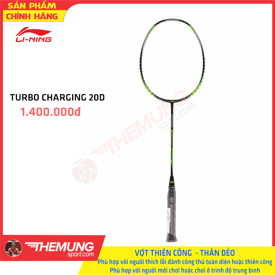 Vợt Cầu Lông LiNing Chính Hãng Turbo Charging 20D