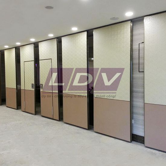 Vách di động gỗ MFC kết hợp bọc nỉ