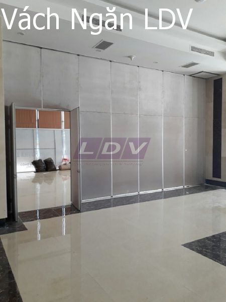 Vách ngăn di động vải hệ 80mm vải nỉ LDV005
