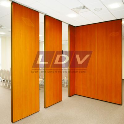 Vách ngăn di động văn phòng gỗ Veneer LDV028