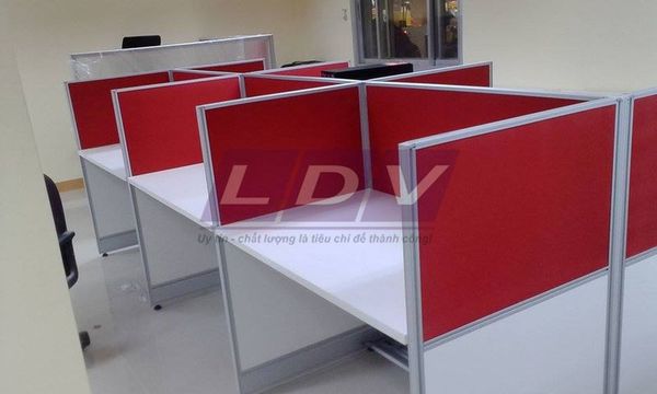 Vách ngăn văn phòng bọc nỉ LD002