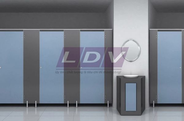 Vách ngăn vệ sinh Compact HPL LD002