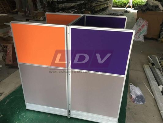 Vách ngăn văn phòng bằng nỉ LD002