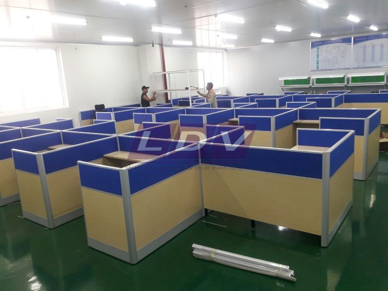 Bàn module văn phòng bọc nỉ