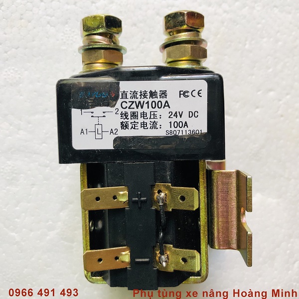 Contactor DC 24V100A Phụ tùng xe nâng điện giá rẻ