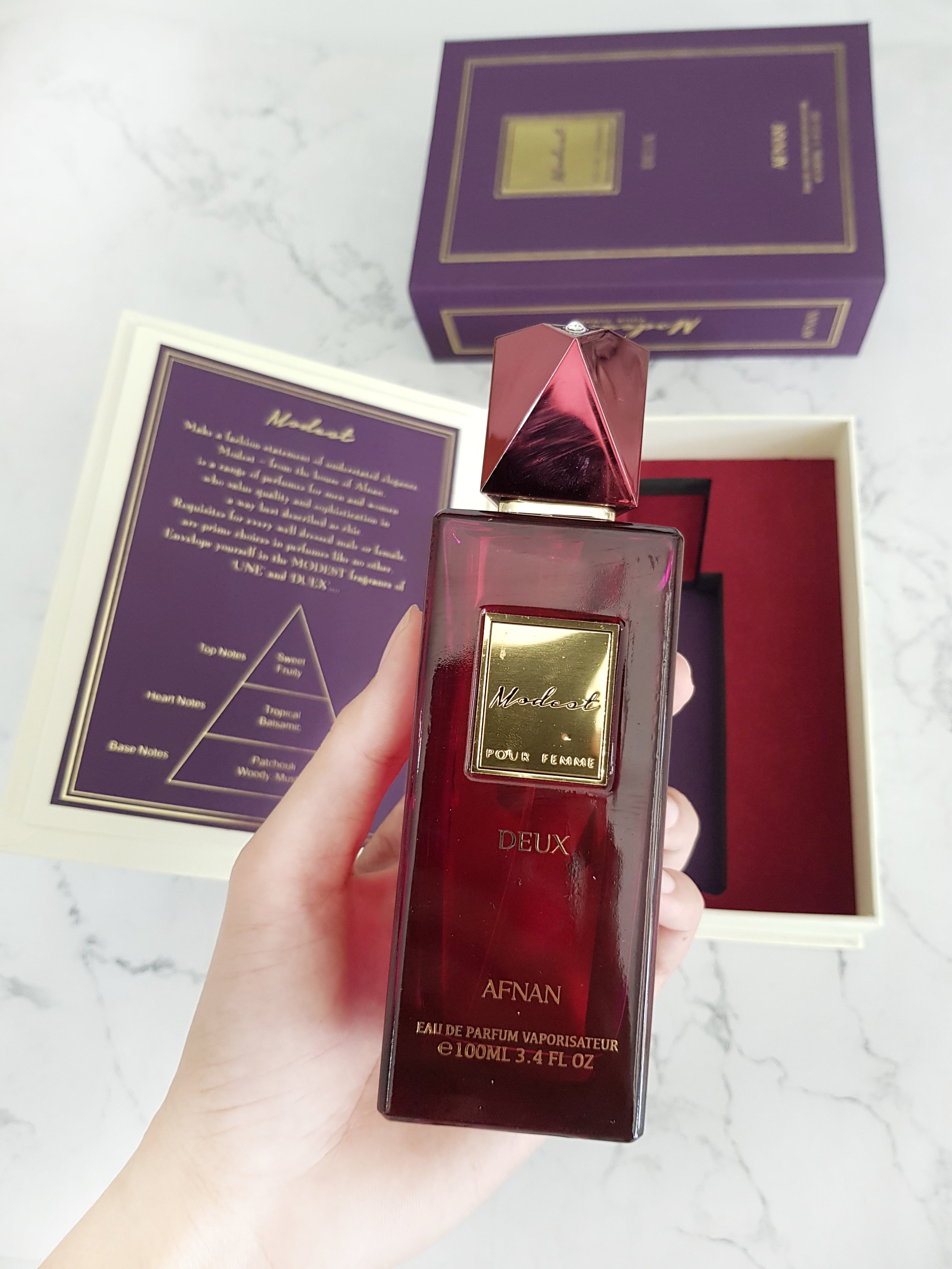 AFNAN MODEST POUR FEMME DEUX - khu vườn của cây trái và hoa cỏ khoe nhau đua sắc!