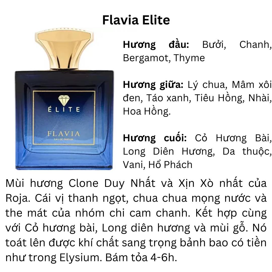 Flavia Elite EDP - Một bản sao cực kỳ hoàn hảo của Elysium mà chỉ bằng ⅙ tiền.