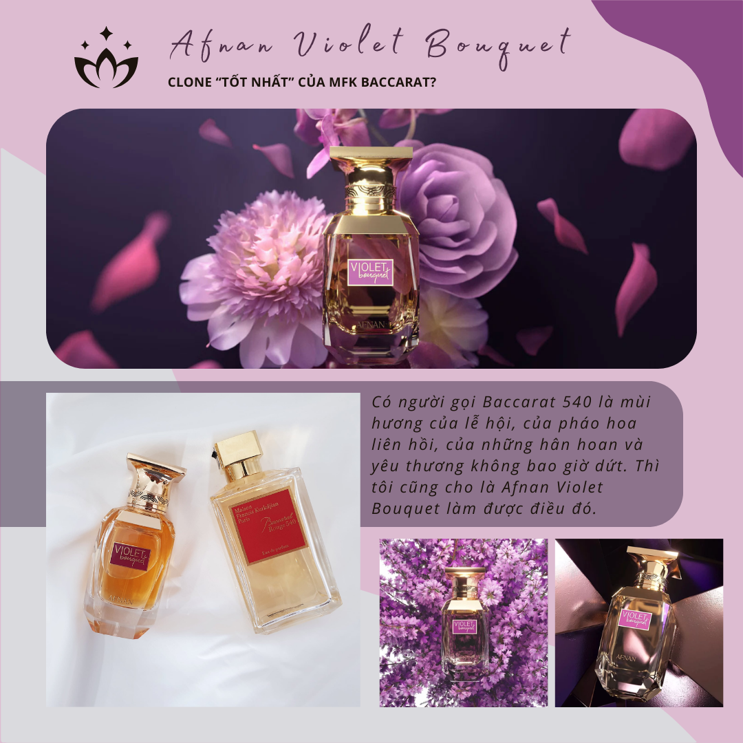 Afnan Violet Bouquet EDP - CLONE TỐT NHẤT CỦA BACCARAT?