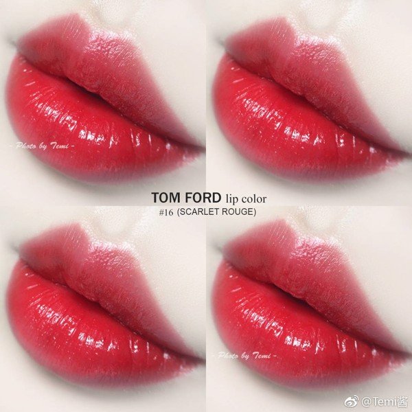 Son Tom Ford Lip Color Lipstick #16 - Scarlet Rouge Scented BLANC