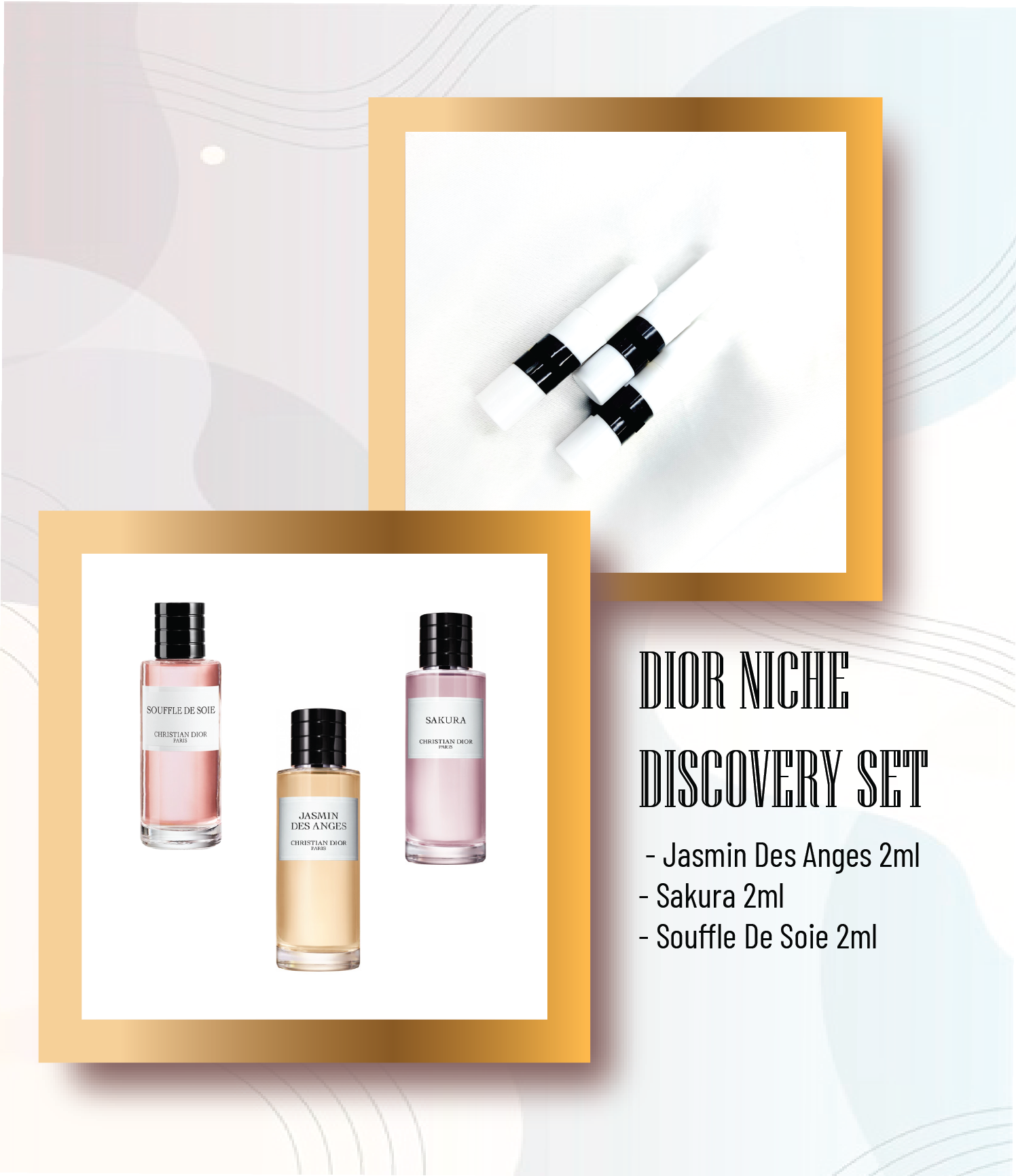 SET DISCOVERY DIOR NICHE 2ml x3 (Jasmin Des Anges 2ml Sakura 2ml