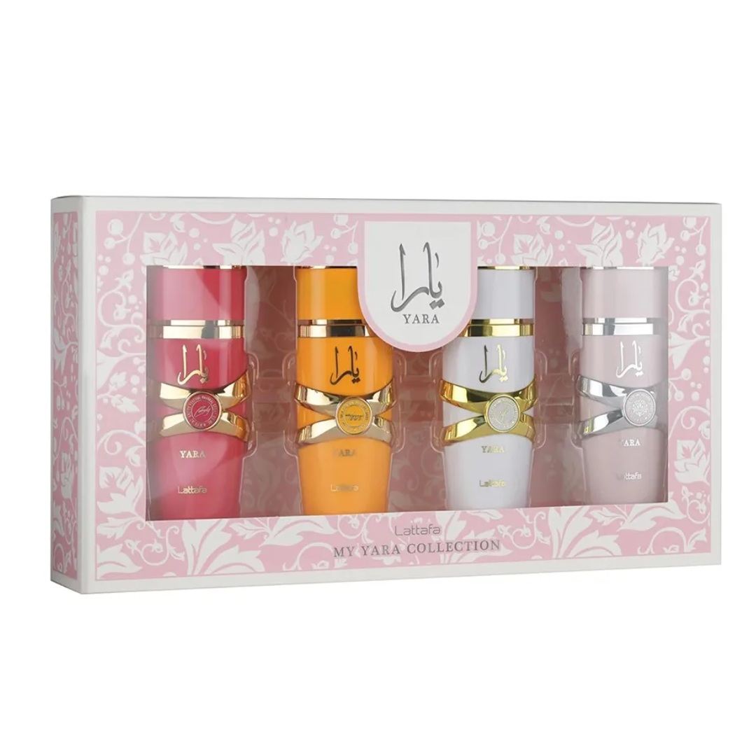 SET Lattafa My Yara Collection EDP 25ml x 4 (Yara + Yara Moi + Yara Tous + Yara Candy)