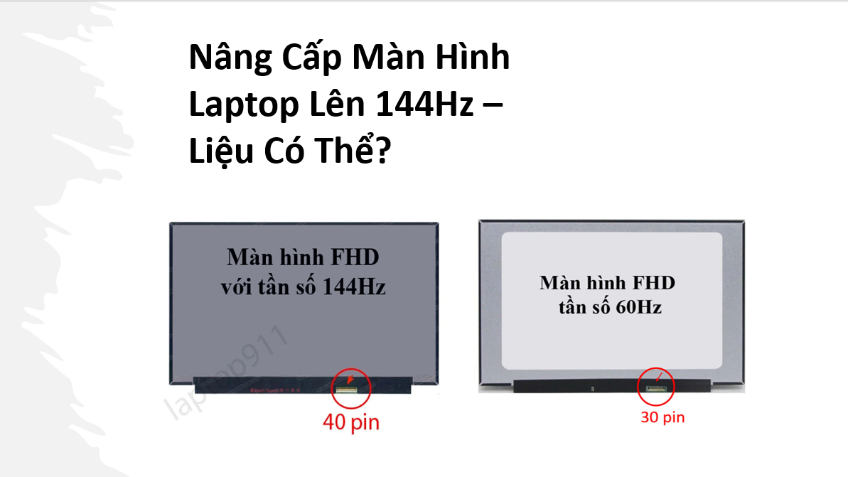 Nâng Cấp Màn Hình Laptop Lên 144Hz – Liệu Có Thể?