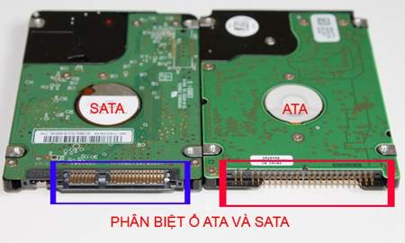 phân biệt ổ cứng chuẩn ATA và SATA