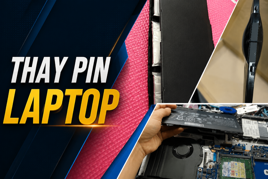 Thay pin laptop