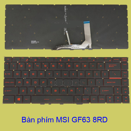 thay bàn phím MSI GF63 8RD ban phim laptop MSI GF63 8RD ở thanh xuân
