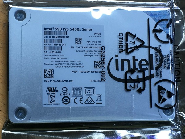 ổ cứng SSD 240gb intel pro 5400s