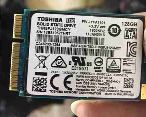SSD Msata 128gb Toshiba THNSFJ128GMCY