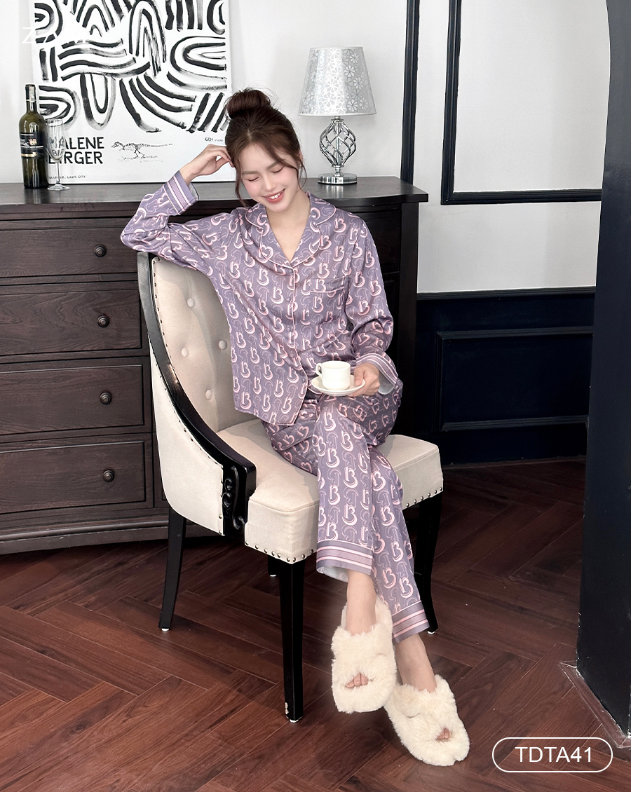 BỘ PIJAMA<br> DÀI TAY - QUẦN DÀI