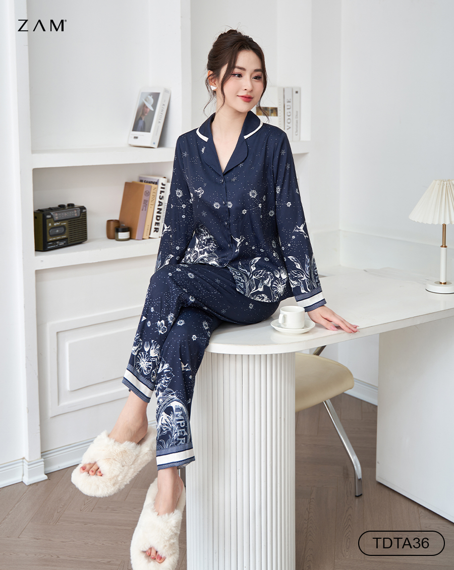 BỘ PIJAMA<br> DÀI TAY - QUẦN DÀI