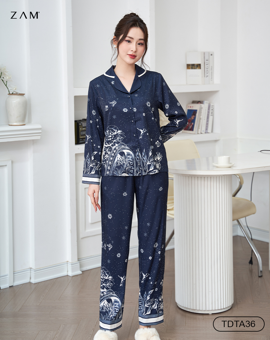 BỘ PIJAMA<br> DÀI TAY - QUẦN DÀI