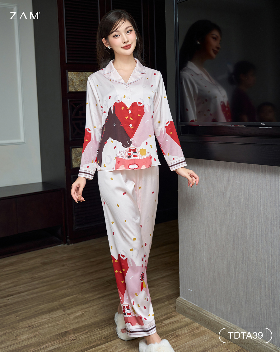 BỘ PIJAMA<br> DÀI TAY - QUẦN DÀI