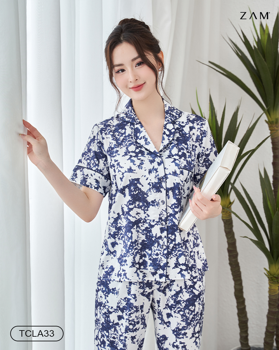 BỘ PIJAMA<br> NGẮN TAY - QUẦN DÀI