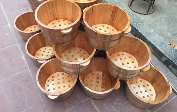 chậu ngâm chân có hạt spa