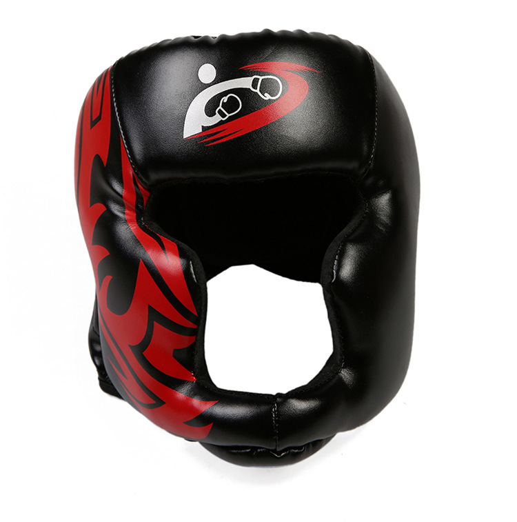 Mũ bảo vệ đầu trong tập luyện Kick Boxing mẫu 2019 màu đen