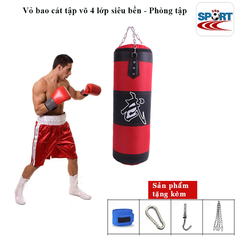 Vỏ bao cát tập võ 4 lớp siêu bền