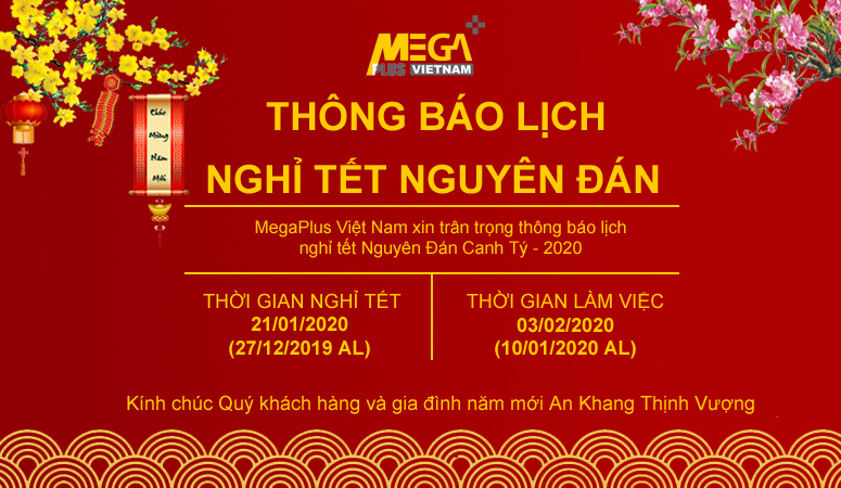 MegaPlus Việt Nam - Thông báo nghỉ tết Nguyên đán canh tý 2020