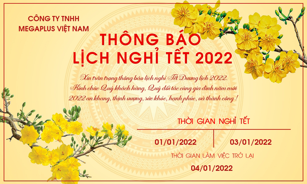 Thông báo lịch Nghỉ Tết Dương lịch năm 2022