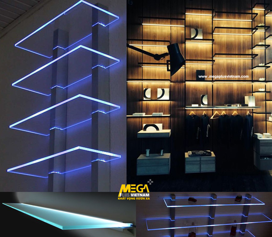 Đèn LED Profile thanh nhôm cao cấp cho tủ kính M-BL2 MegaPlus Việt Nam
