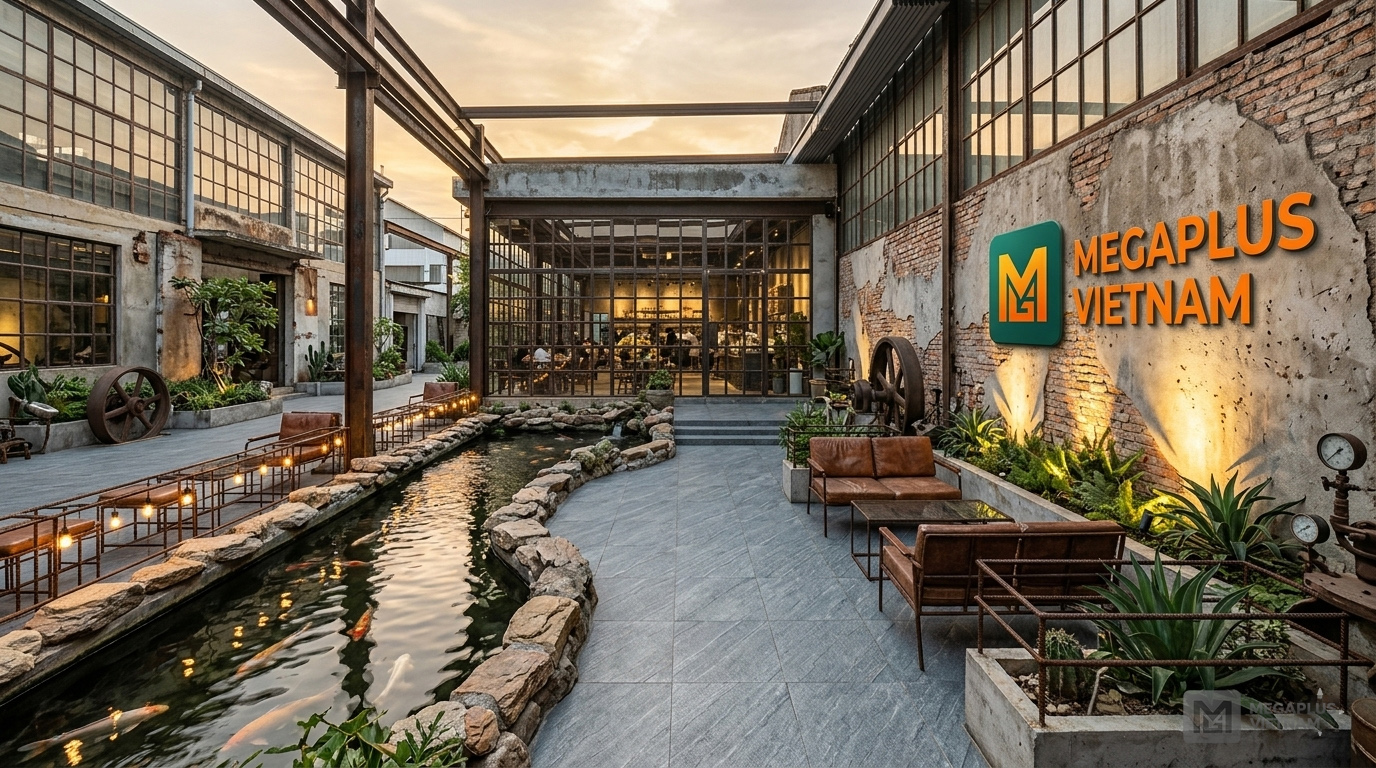 Phối cảnh sân vườn biệt thự cao cấp sử dụng gạch Videcor VFV6502