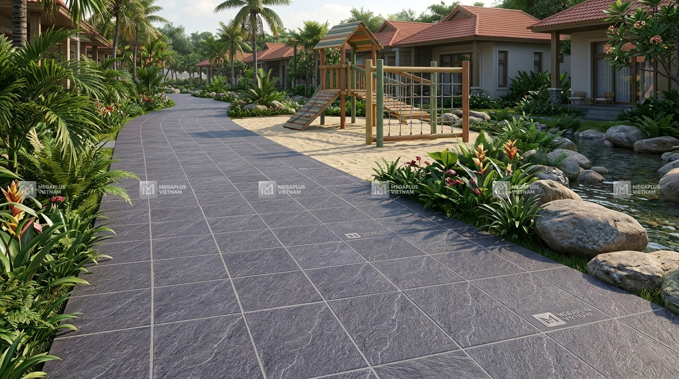 Thi công Gạch Cotto Videcor VV4605 cho công trình biệt thự