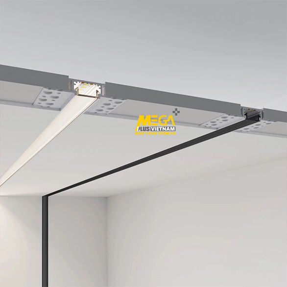 Đèn Led Profile thanh nhôm cao cấp M-9620 PC Đen MegaPlus Việt Nam