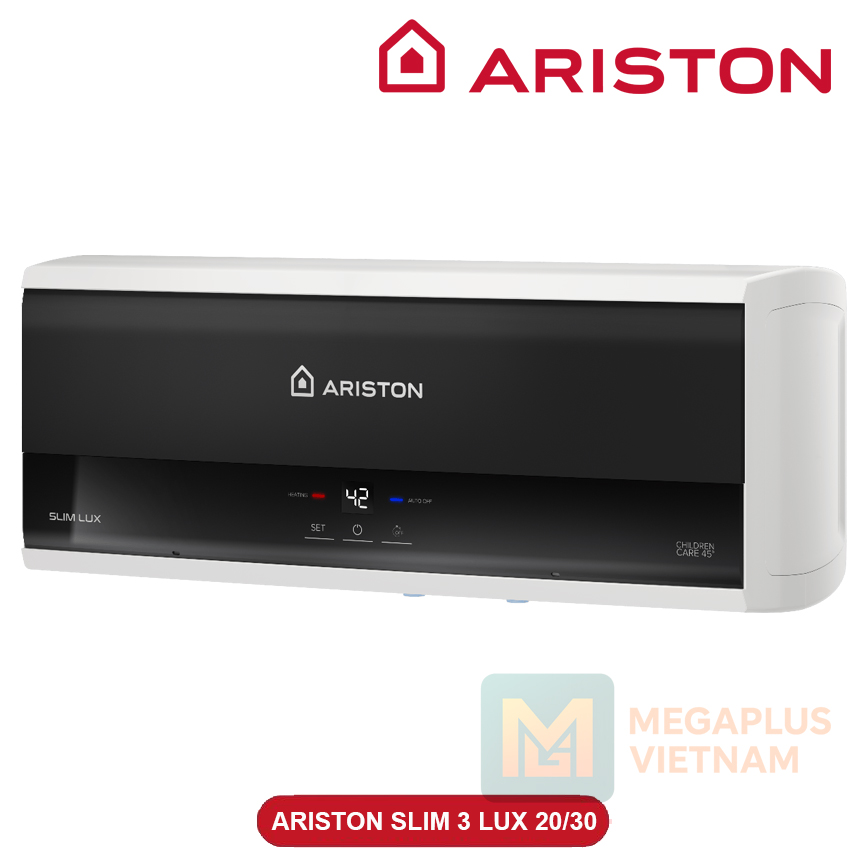 Bình nước nóng gián tiếp Ariston Slim3 LUX thiết kế nằm ngang sang trọng chính hãng