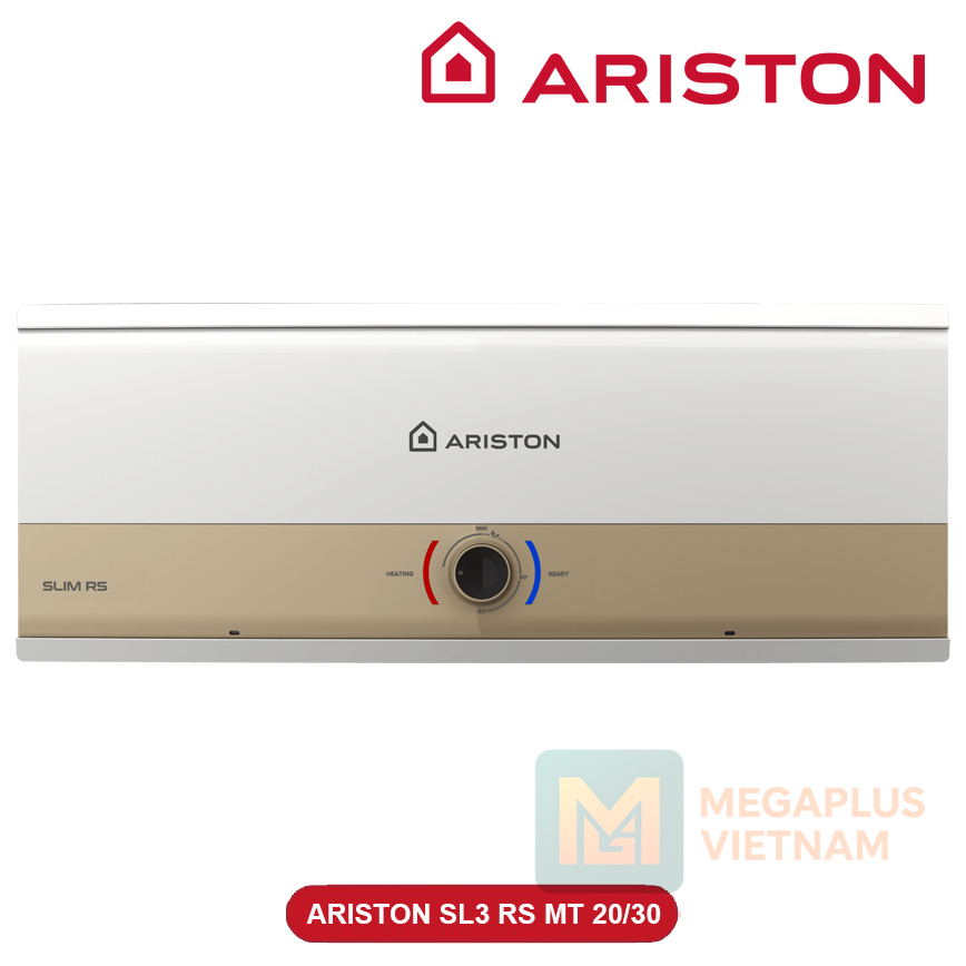 Bình nóng lạnh Ariston Slim3 RS MT 30 lít thiết kế Slim nằm ngang sang trọng