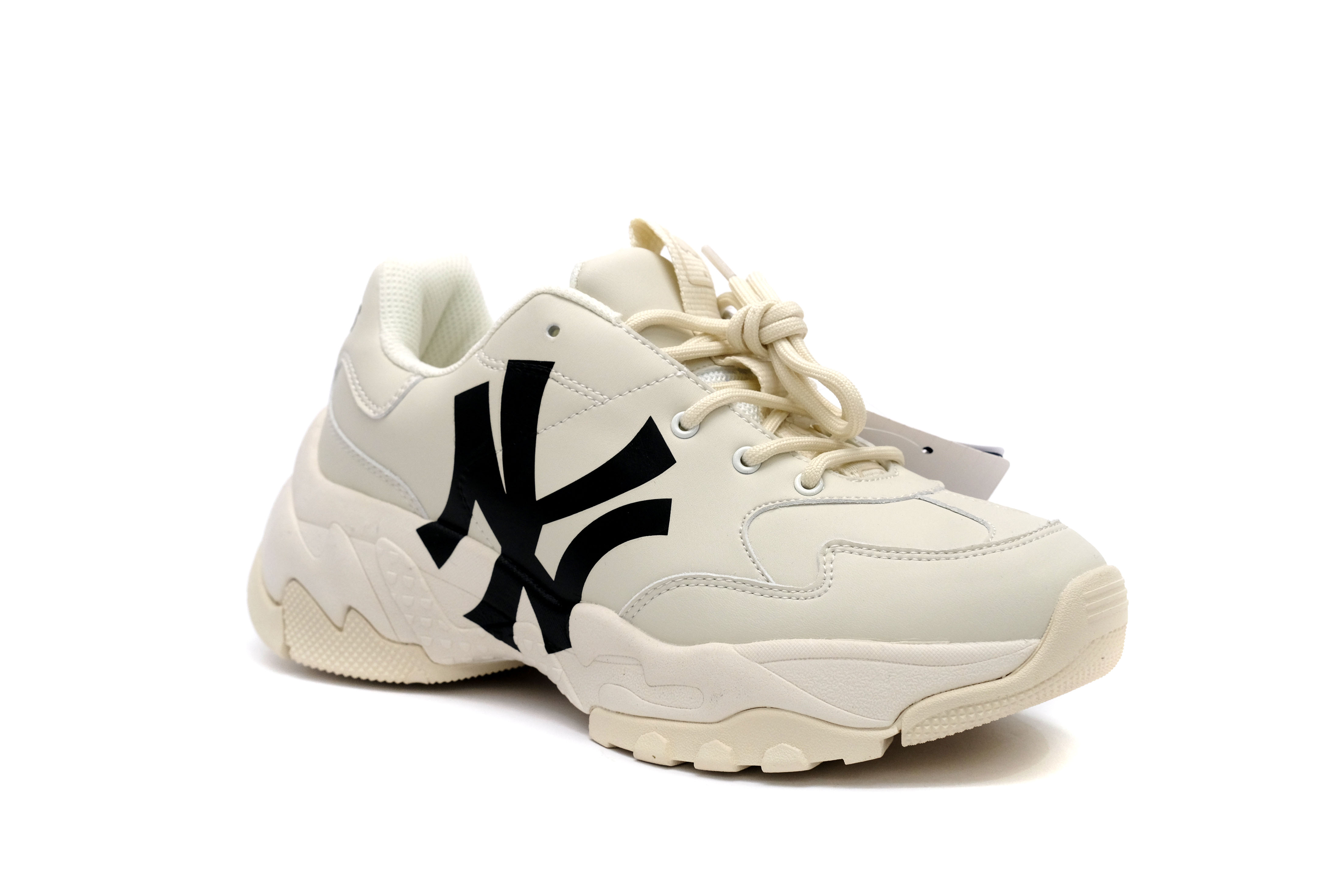 Giày MLB BigBall Chunky A New York Yankees White Black 3ASHC101N50BGL   AuthenticShoes